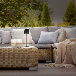 Brilliant Kaami LED battery table lamp, dimmable matt black