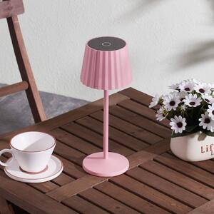 Lindby Esali LED battery table lamp, magenta