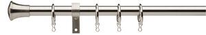 Trumpet Extendable Metal Curtain Pole with Rings