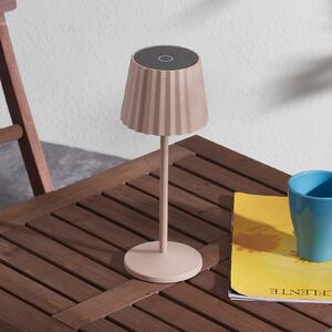Lindby Esali LED battery table lamp, sand beige