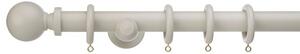 Ashton Fixed Wooden Curtain Pole with Rings