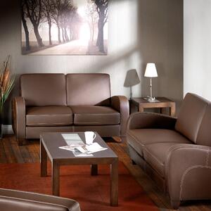 Vivo Faux Leather Sofa Bed Brown