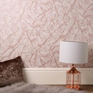 Marblesque Metallic Marble Rose Gold Wallpaper