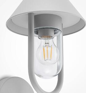 Lucande Olinum wall lamp, sensor, silver grey