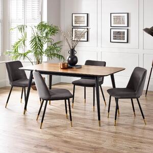 Findlay 6 Seater Rectangular Dining Table, Beech Wood Brown