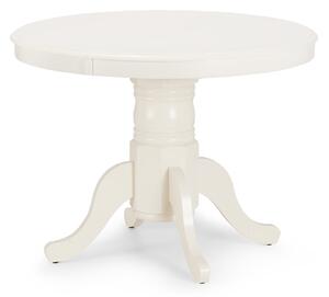 Stanmore 4-6 Seater Round Extendable Dining Table, Off White Cream