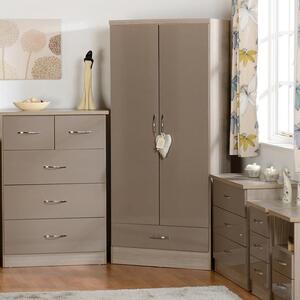 Nevada Double 1 Drawer Wardrobe