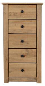 Panama 5 Drawer Chest, Pine