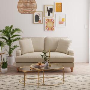 Beatrice Natural Luna Fabric 2 Seater Sofa