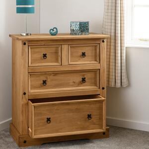 Corona 4 Drawer Chest, Pine