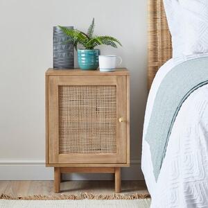 Indi 1 Door Bedside Table, Mango Wood