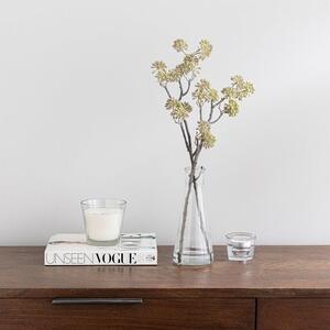 Artificial Autumn Elderberry in Glass Vase