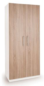 Euston Double Wardrobe, White