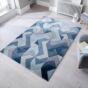 Hand Carved Aurora Geometric Rug