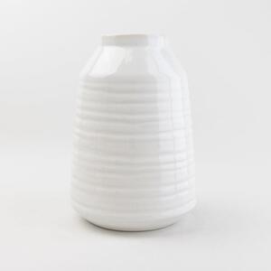 Churchgate Ripple Cream Ceramic Vase