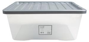 45L Silver Plastic Storage Box