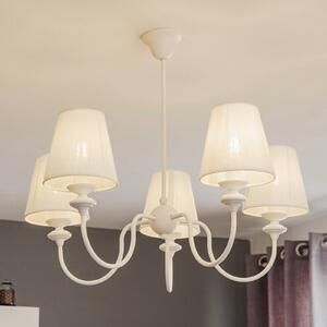 932 chandelier with five lampshades
