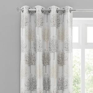 Jacquard Trees Eyelet Curtains