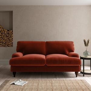 Darwin Luxury Velvet Sofa Bed Luxury Velvet Orange Umber