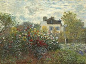 Claude Monet - Fine Art Print The Artist's Garden in Argenteuil , 1873, (40 x 30 cm)