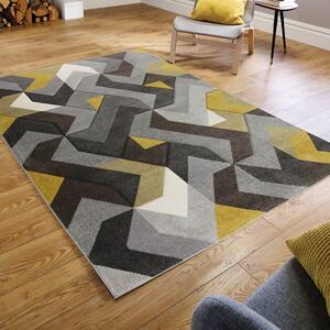 Hand Carved Aurora Geometric Rug