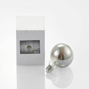 Lucande LED bulb E27 G95 4W 2,200K dimmable smoke