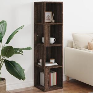 Corner Cabinet Brown Oak 33x33x132 cm Engineered Wood