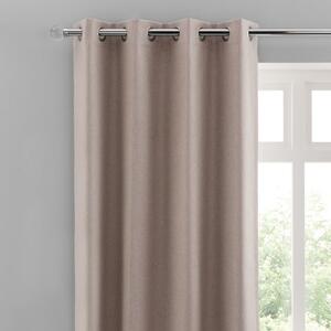 Luna Brushed Blackout Eyelet Curtains