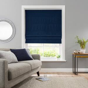 Luna Navy Blackout Roman Blind