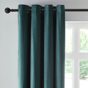 Reversible Velour Eyelet Curtains