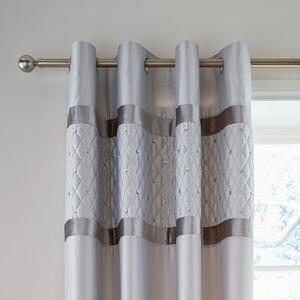 Catherine Lansfield Sequin Cluster Eyelet Curtains