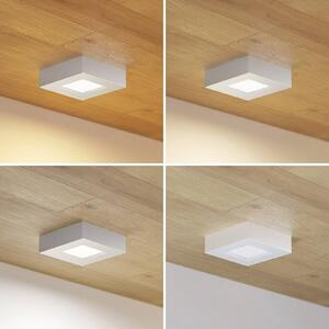 Prios Alette LED ceiling light, silver, 12.2 cm