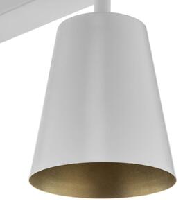Prism downlight, two-bulb, white/gold