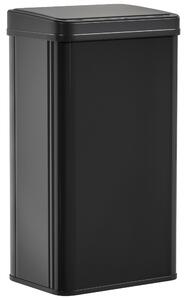 HOMCOM 50L Sensor Bin with Soft-Close Lid, Stainless Steel Automatic Touchless Motion Sensor Kitchen Bin, Black