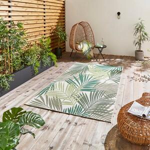 Miami Leaf Print Indoor Outdoor Rug