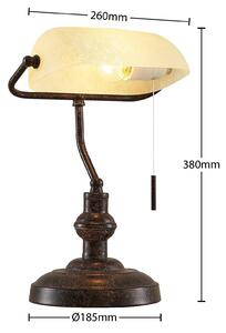 Lindby Profina desk lamp, rusty brown