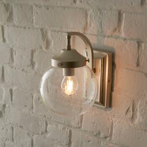 Twain Globe Glass Compact Outdoor Wall Light