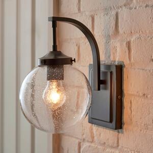 Twain Outdoor Globe Glass Wall Light