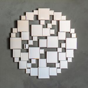 Rokuro Squares Round Wall Mirror