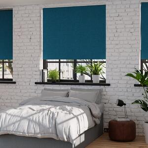 Montreal Teal Blackout Roller Blind