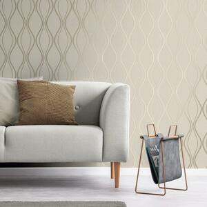 Platinum Rosco Foil Wave Wallpaper