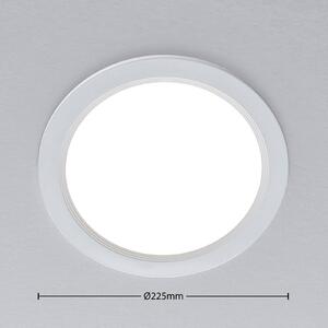 ELC Pan LED recessed panel round, 3,000 K Ø22.5cm