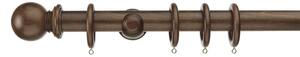 Swish Sherwood Fixed Wooden Curtain Pole with Rings