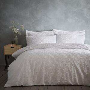 Astra Textured Floral Duvet Cover and Pillowcase Set