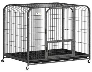 PawHut Heavy Duty Dog Crate,109 x 72 x 85 cm, Large Dog Cage for Small to Large Breeds