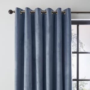 Recycled Velour Eyelet Curtains