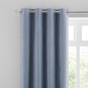 Luna Brushed Blackout Eyelet Curtains
