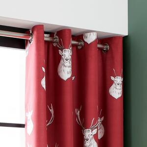 Catherine Lansfield Munro Stag Eyelet Curtains