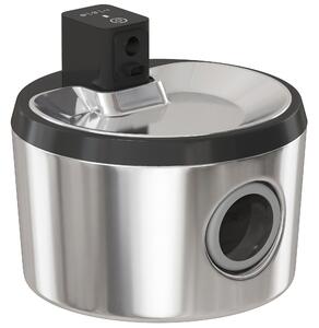 PawHut Wireless Cat Water Fountain for Drinking Stainless Steel, 4L/135oz Battery Operated Cat Fountain Cordless, 6 Filters