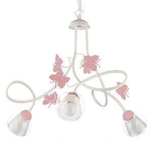 Butterfly hanging light, three-bulb